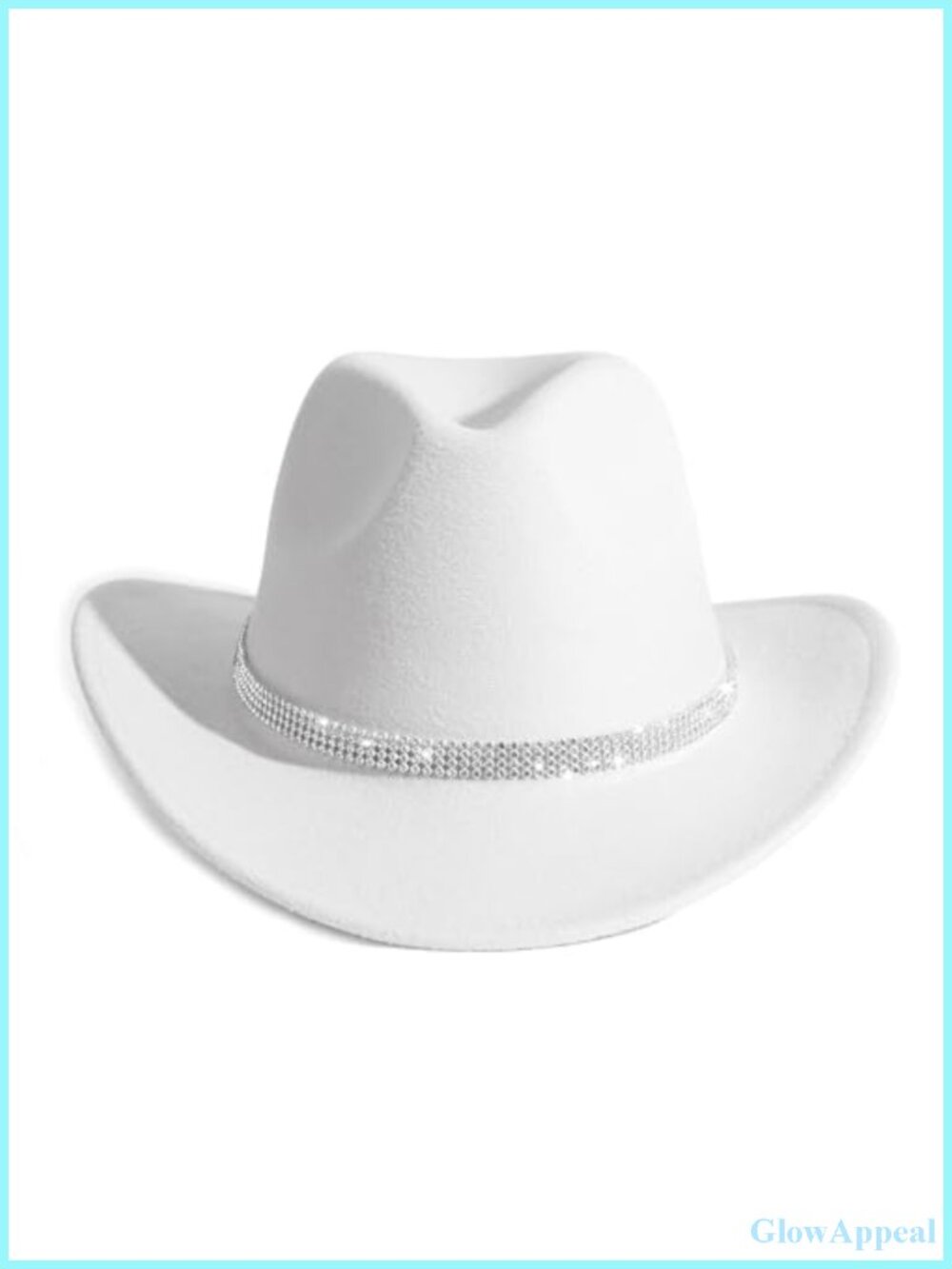 Shiny Rhinestone Cowgirl Hat Bling Wide Brim Cowboy
